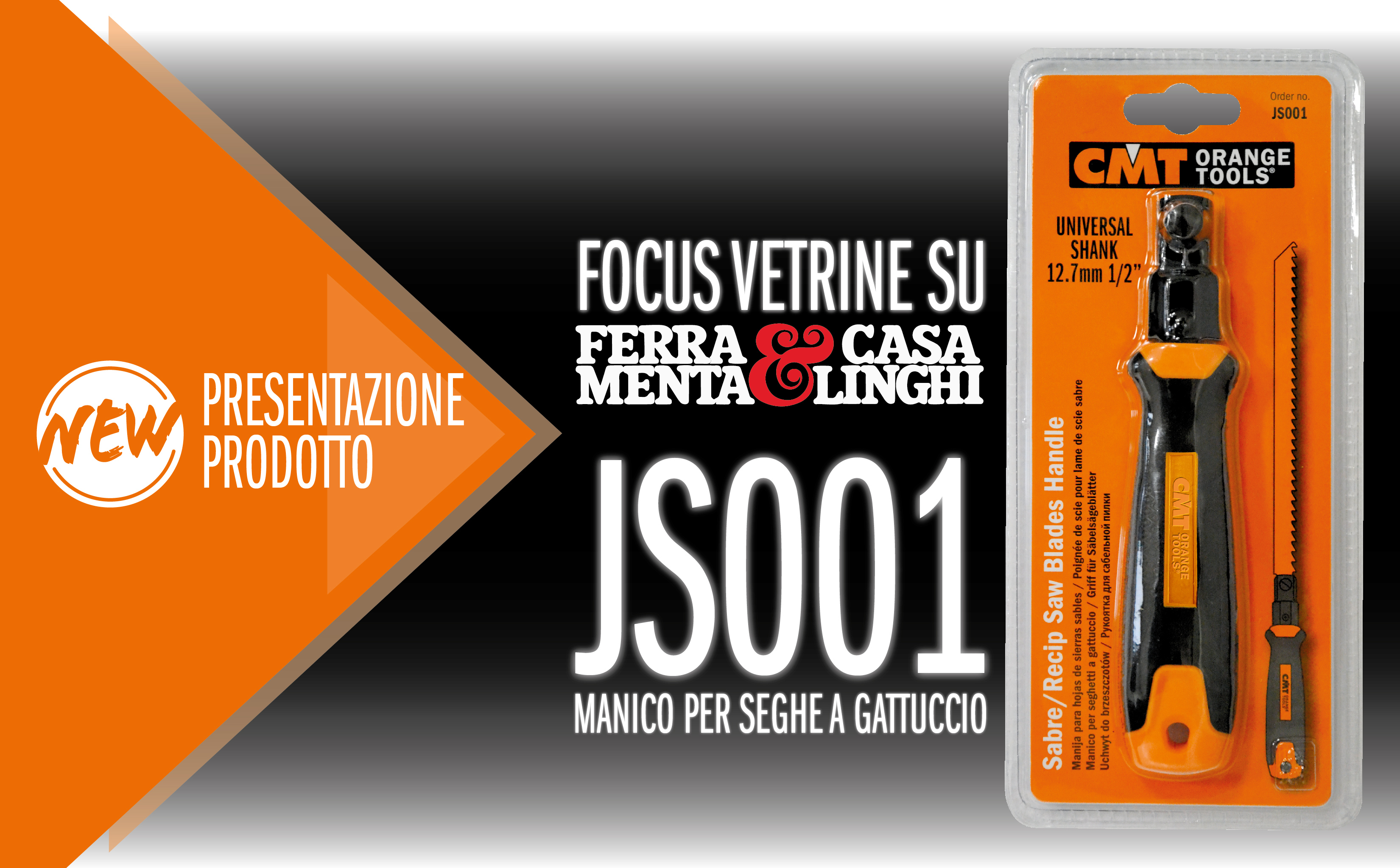 Italian magazine &quot;Ferramenta&amp;Casalinghi&quot; released a special Focus review on New CMT JS001